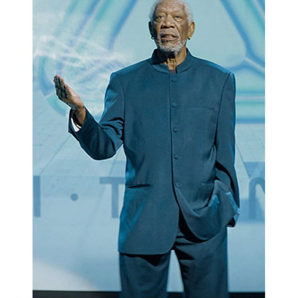 57 Seconds Morgan Freeman Blue Coat