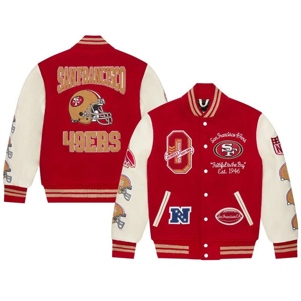 OVO X NFL San Francisco 49ers Varsity Jacket