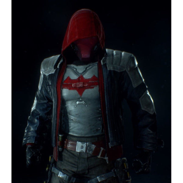 Batman Arkham Red Hood Leather Jacket