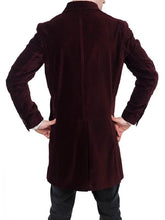 12th Doctor Who Peter Capaldi Maroon Velvet Coat