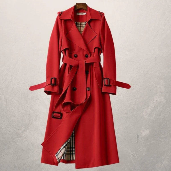 Women's Trench Coat Autumn Long Windbreaker