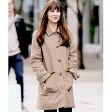 Anastasia Steele Brown Cotton Coat For Women