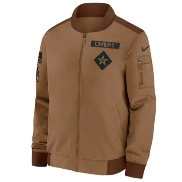 Dallas Cowboys Salute To Service Brown Jacket