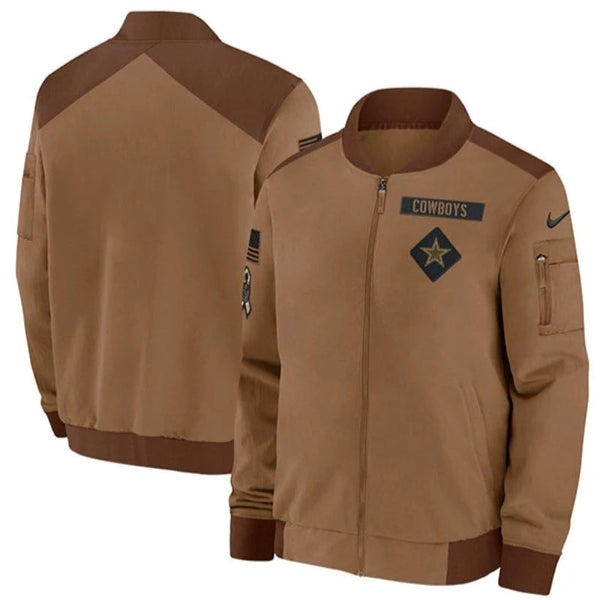 Dallas Cowboys Salute To Service Brown Jacket