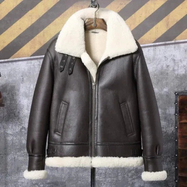 Stephen Dark Brown Sf Shearling Jacket