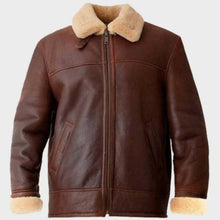 Clark Brown Shearling Leather Jacket