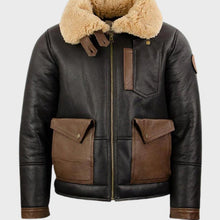 Jones Black Shearling Bomber Jacket