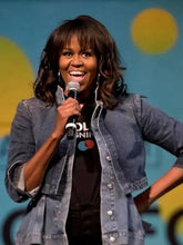 Michelle Obama Double Denim Jacket