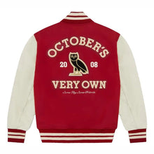 OVO Collegiate Red Varsity Jacket
