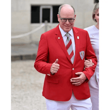 Prince Albert Olympic Games 2024 Red Blazer