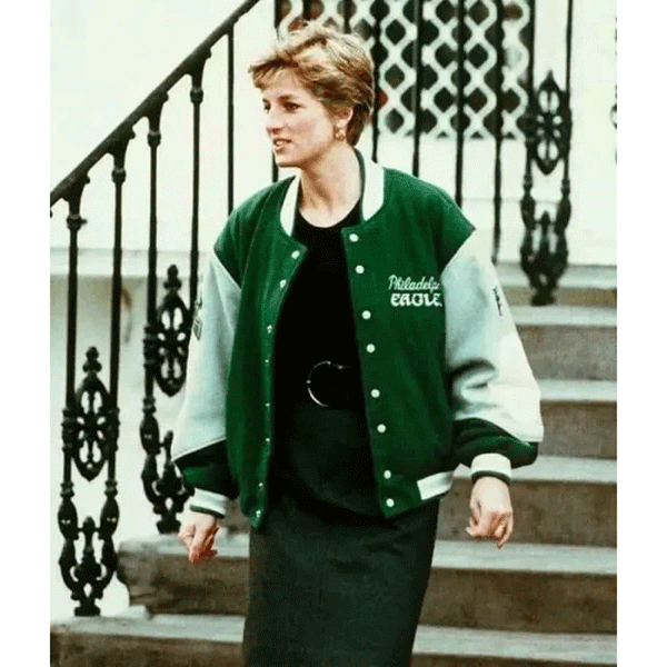 Princess Diana Philadelphia Eagles Varsity Jacket