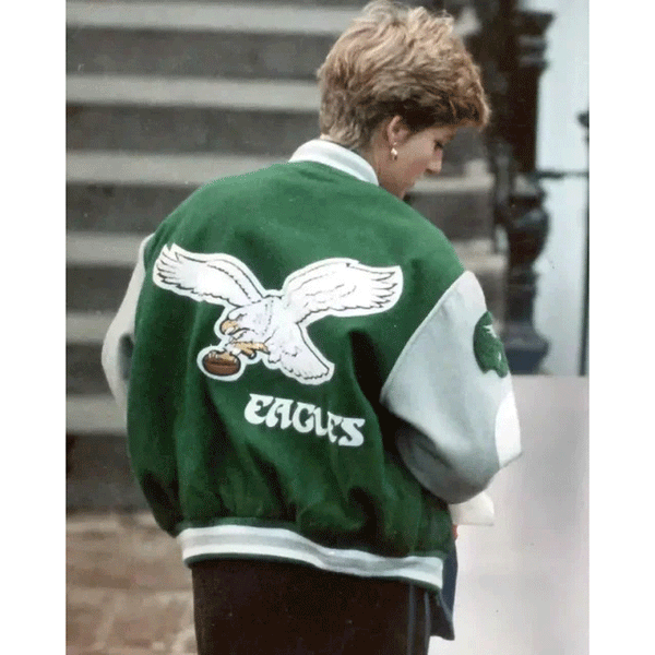 Princess Diana Philadelphia Eagles Varsity Jacket