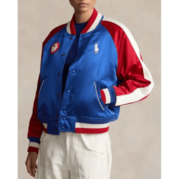 Team USA Satin Baseball Jacket