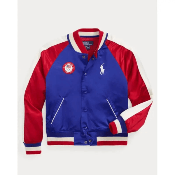 Team USA Satin Baseball Jacket