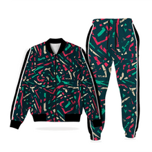 Abstract Design Fleece Tracksuit