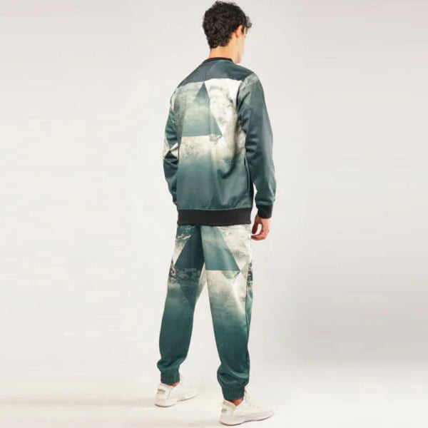 Abstract Print Fleece Tracksuit