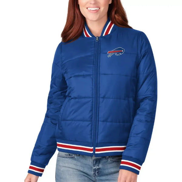 Aphrodite G-iii Buffalo Bills Blue Puffer Jacket