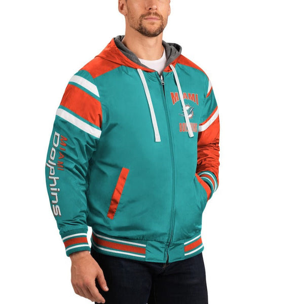 Miami Dolphins Teal Green Fleece Hoodie