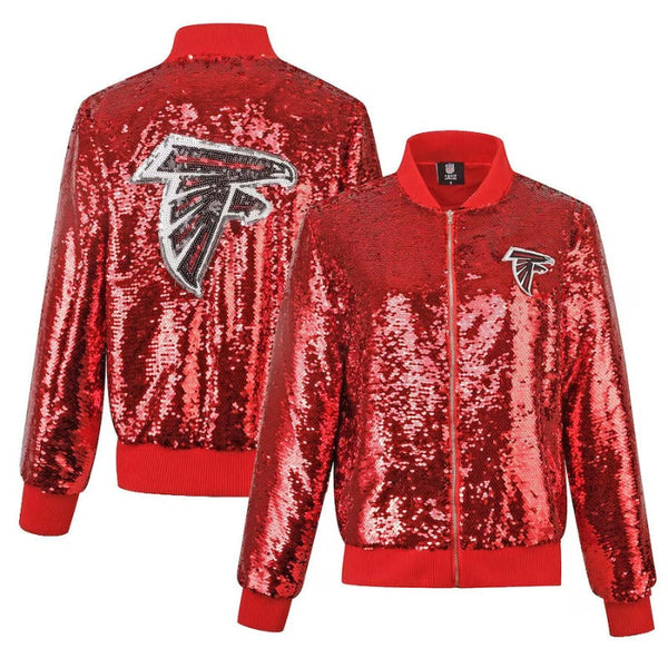 Atlanta Falcons Red Sequins Jacket