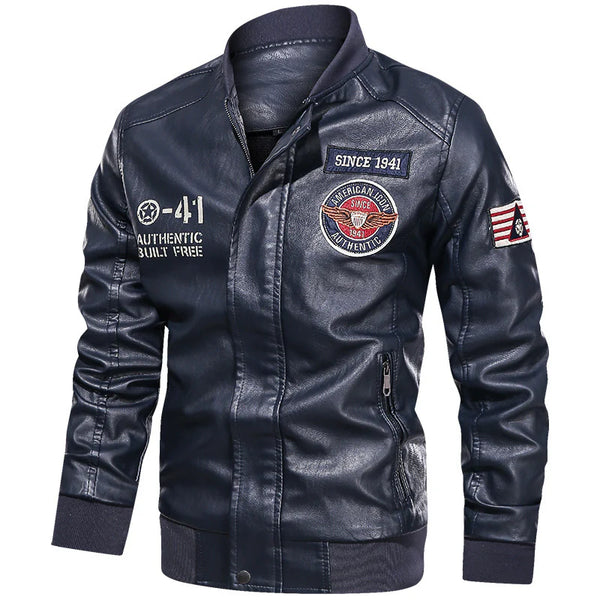 Bomber Leather Jacket For Men And Women