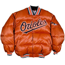 Baltimore Orioles Orange Satin Puffer Jacket