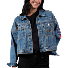 NFL Baltimore Ravens Blue Denim Jacket