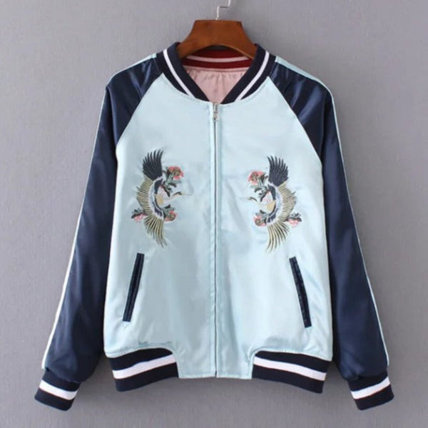 Heavyweight Densely Woven Satin Embroidered Jacket