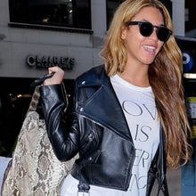 Beyonce Leather Biker Jacket