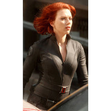 Avengers Age Of Ultron Black Widow Black Jacket