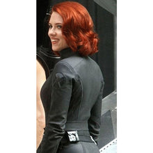 Avengers Age Of Ultron Black Widow Black Jacket