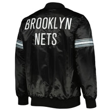 Brooklyn Nets Starter Black Satin Jacket