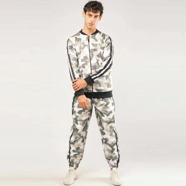 Camo Print Fleece Tracksuit