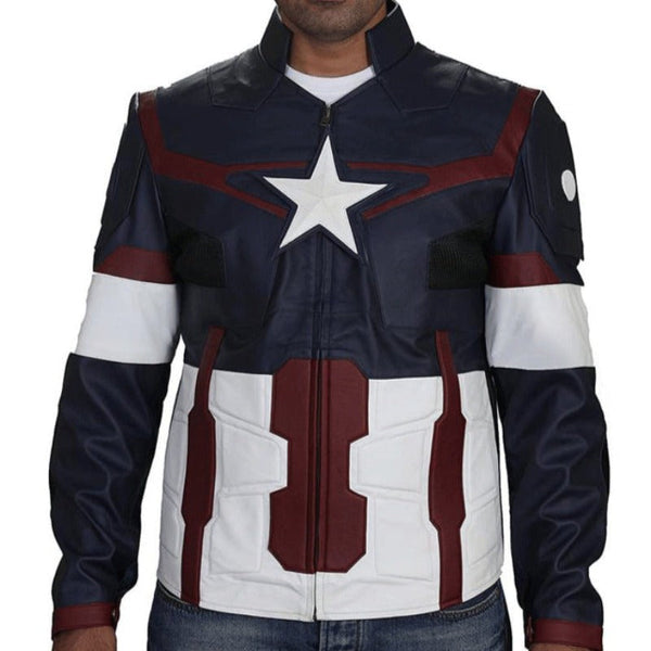 Avengers Age Of Ultron Captain America Leather Jacket