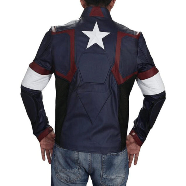 Avengers Age Of Ultron Captain America Leather Jacket