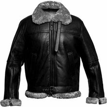 Carl Black Shearling Sf Bomber Jacket