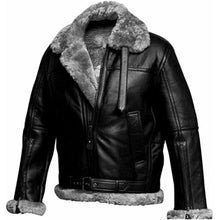 Carl Black Shearling Sf Bomber Jacket