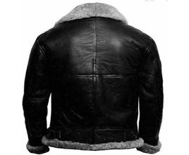 Carl Black Shearling Sf Bomber Jacket