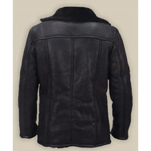 Carlos Black Shearling Leather Jacket