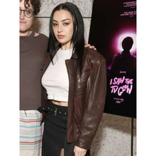 Charli XCX I Saw the TV Glow 2024 Brown Leather Jacket