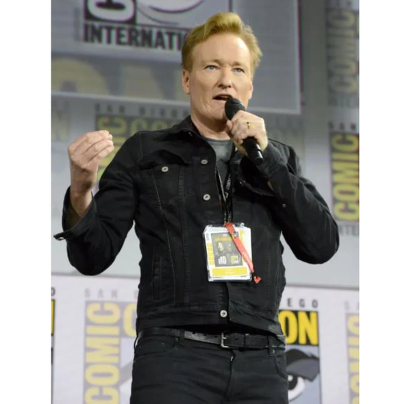 Conan OBrien Top Gun Event Black Denim Jacket