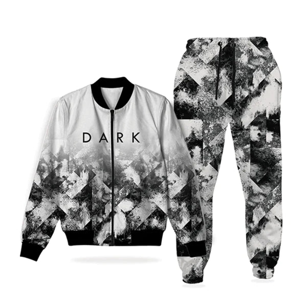 Dark Print Tracksuit