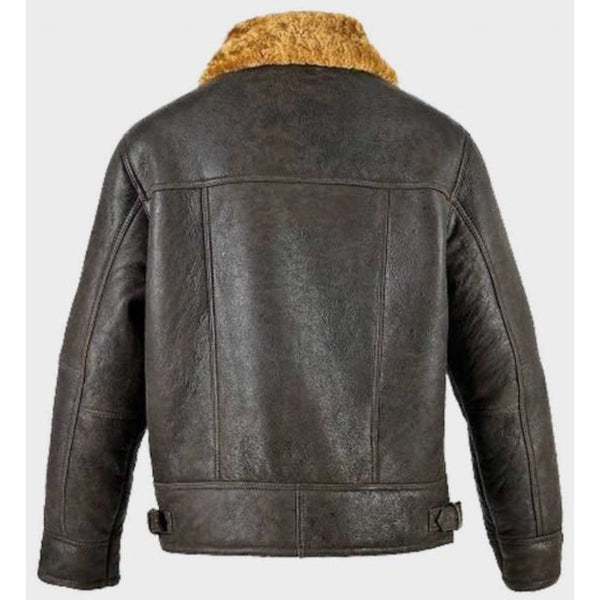 Davis Brown Shearling Leather Jacket