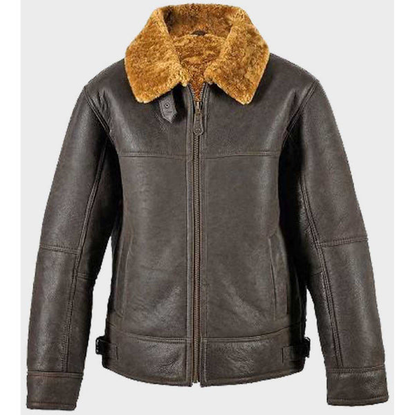 Davis Brown Shearling Leather Jacket