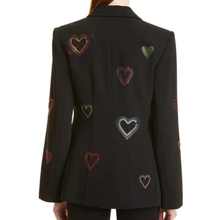 Days Of Our Lives Stephanie Johnson black heart blazer