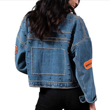 NFL Denver Broncos Blue Denim Jacket