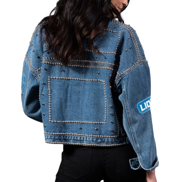 NFL Detroit Lions Blue Denim Jacket