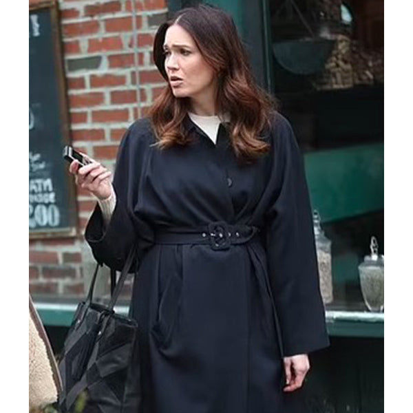 Dr Death S02 Mandy Moore Black Belted Coat