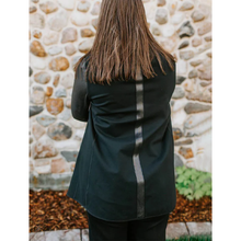 Drape Front Black Jacket