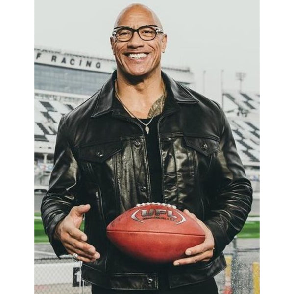 UFL Dwayne Johnson Black Jacket