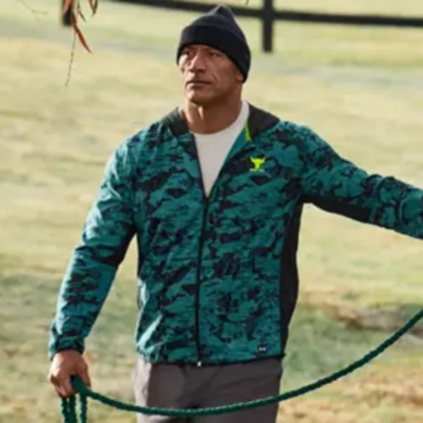 Dwayne Johnson Green Hoodie